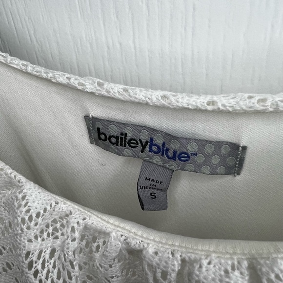 Bailey Blue boho Gypsy sleeveless lined lace maxi dress white small - Picture 6 of 8